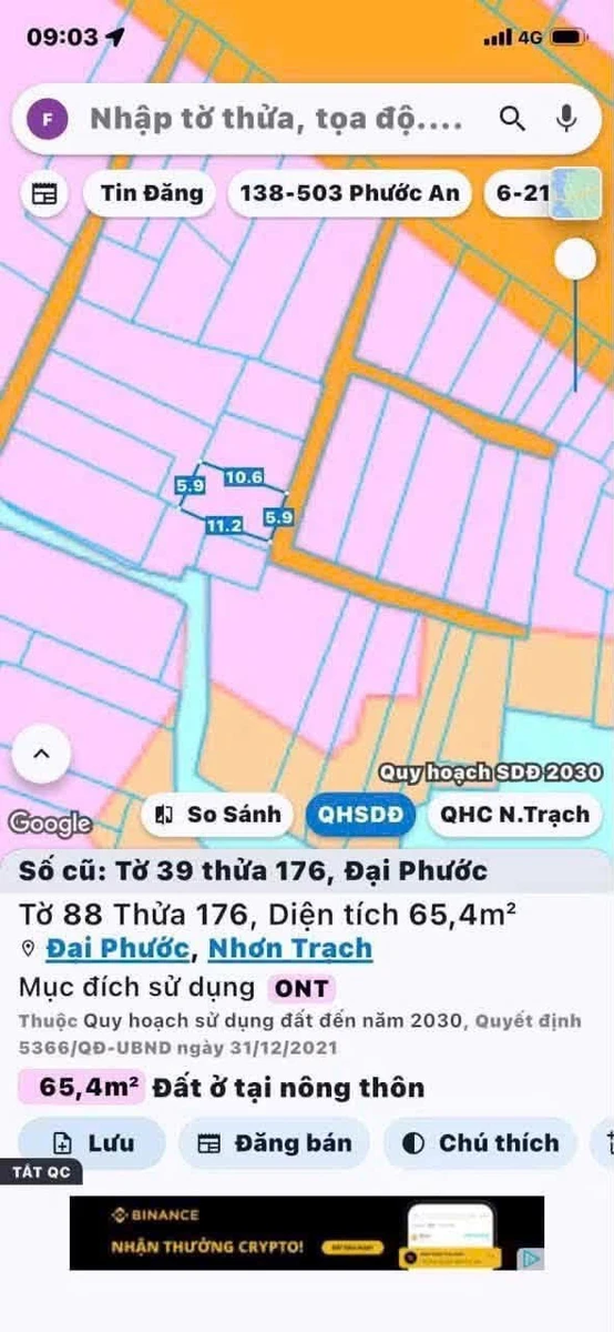 Bán đất Lý Thái Tổ Đại Phước 65m² 1 tỷ 350 - Ảnh thu nhỏ 4