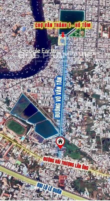 Bán đất tặng nhà mặt tiền Võ Văn Tần, Phan Thiết, 98.6m2