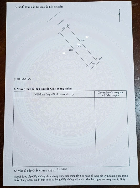 Nền 110 m2 thổ cư lộ giới 16m tại khu công nghiệp Bình Minh (ngay cầu Cần Thơ) giá 1 tỷ 299