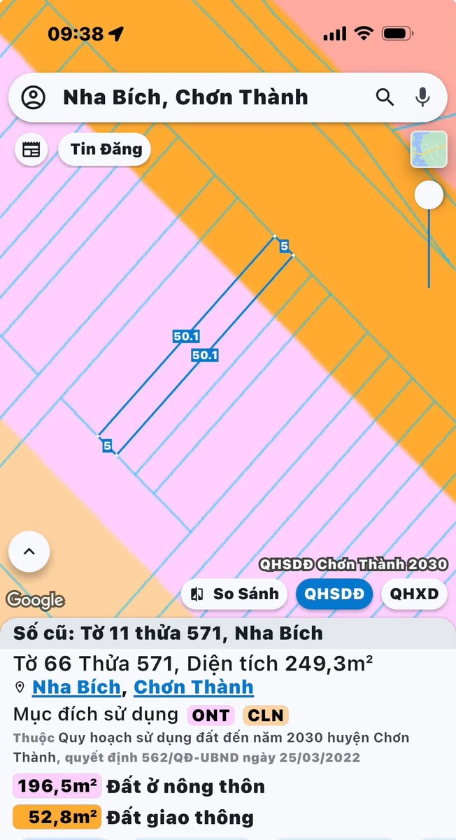 Bán đất 250m² đường 32m Chơn Thành Bình Dương - Ảnh thu nhỏ 3
