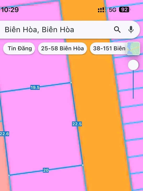 Bán lô đất biệt thự 440m² Hóa An Biên Hòa 9.5 tỷ