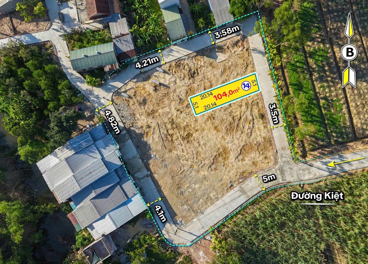 Bán đất kiệt ô tô Minh Mạng, Thủy Xuân, Huế, 104m² - Ảnh thu nhỏ 4