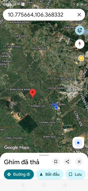 Bán đất rừng sản xuất 21.769m2 hai mặt tiền khu D Thạnh Lợi, Bến Lức giá 5,5 tỷ