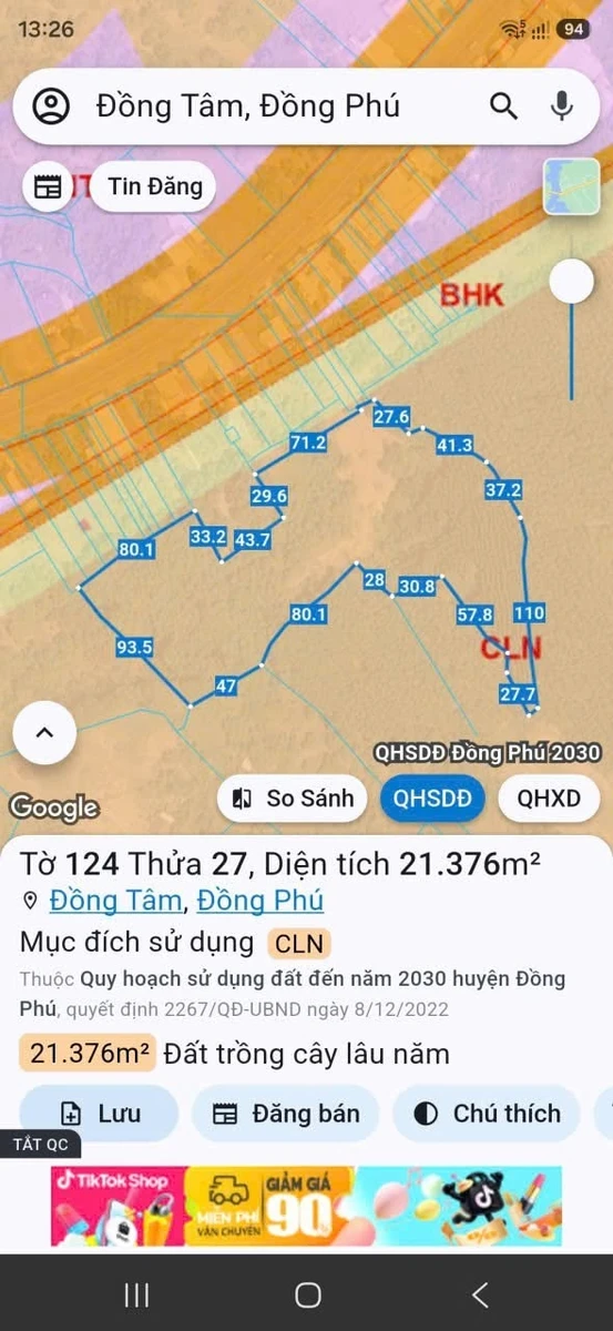 Bán đất Đồng Tiến Quốc Lộ 14, 2,4ha, hơn 4 tỷ - Ảnh thu nhỏ 4