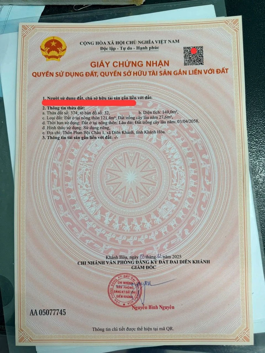 Bán đất Diên Khánh mặt đường Ngô Quyền 149m2, 3 tỷ 100 triệu - Ảnh thu nhỏ 3