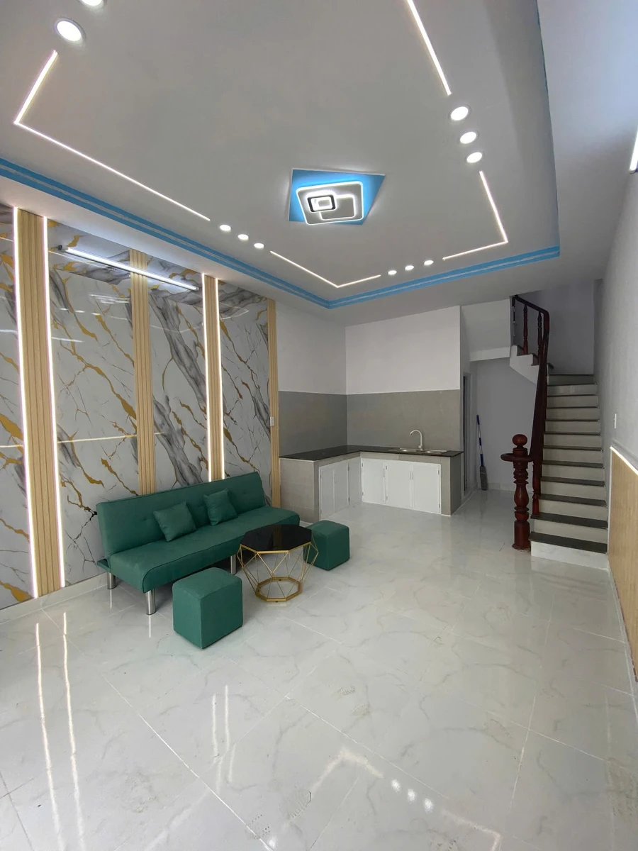 Nhà 80m2 trệt lầu 1 phòng ngủ mặt tiền, 550 triệu - Ảnh thu nhỏ 4