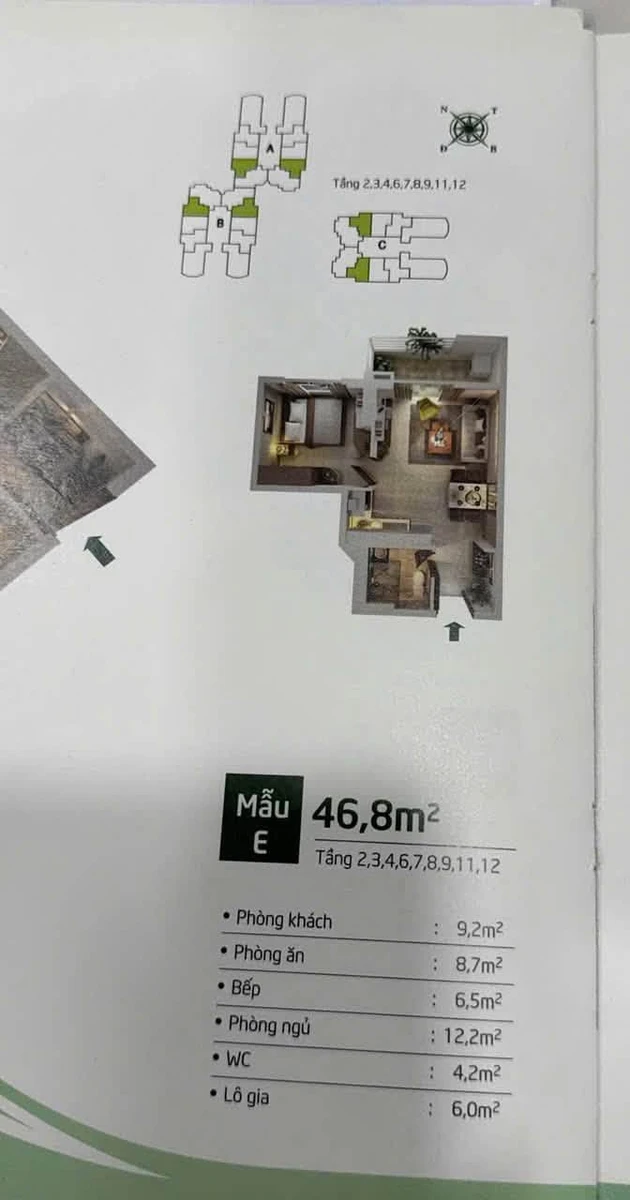 Bán căn hộ 1PN mặt tiền Nam Hoà Quận 9, giá 1,35 tỷ - Ảnh thu nhỏ 3