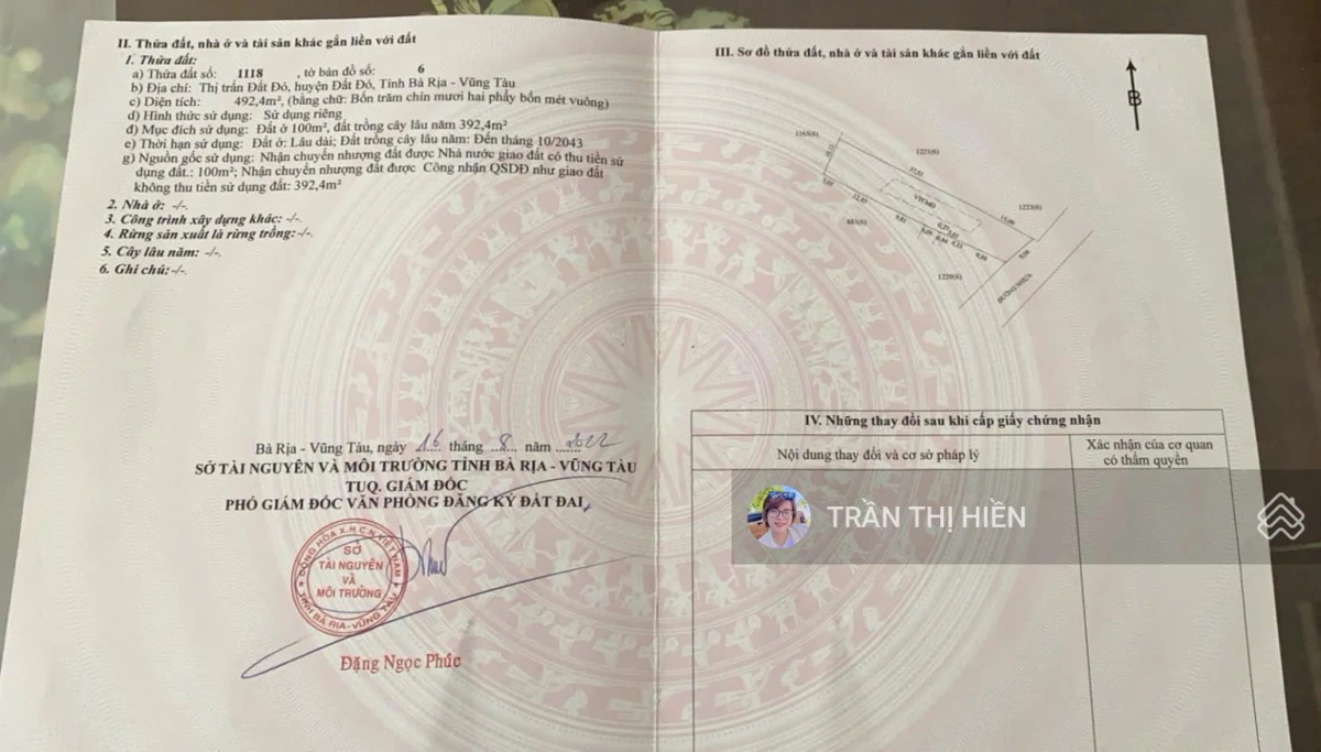 Mặt tiền đường Nam Kì Khởi Nghĩa - Đất Đỏ - 492m2 - quá ngộp - Ảnh thu nhỏ 5