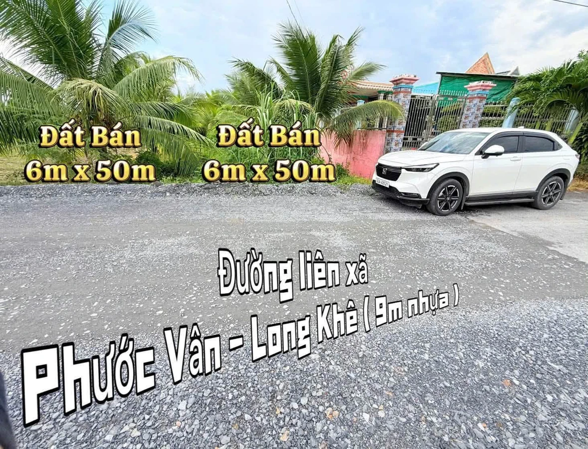 Bán đất thổ cư mặt tiền 300m² Long Cang, Tây Ninh - Ảnh thu nhỏ 2