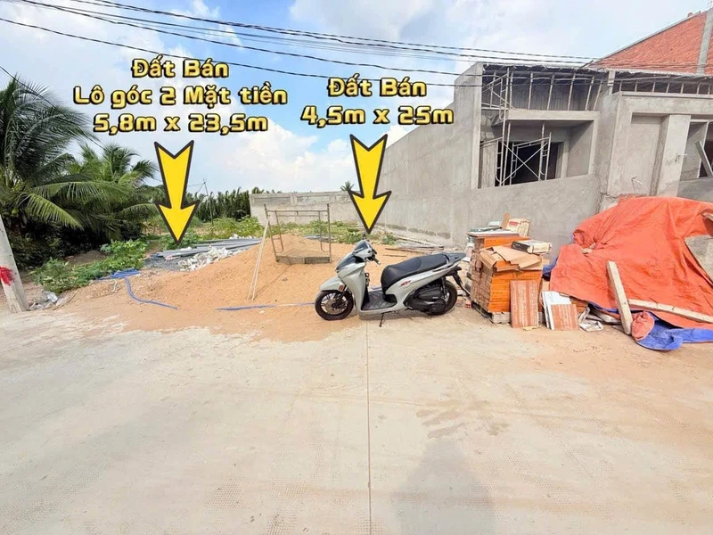 Bán 2 nền đất thổ cư 115m² và 137m² Tân Bửu, Bến Lức