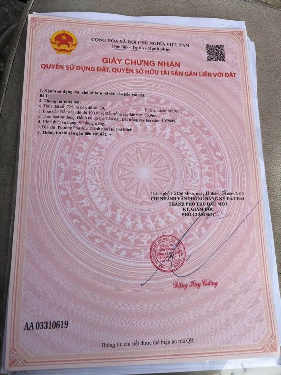 Bán đất 5x37m có 100m2 thổ cư tặng nhà tiền chế đường Phim Trường, Phú An - Ảnh thu nhỏ 2