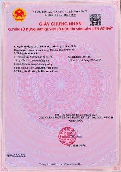 Bán đất mặt tiền QL57B Giao Long Bến Tre 610m² - 8 tỷ - Ảnh thu nhỏ 4