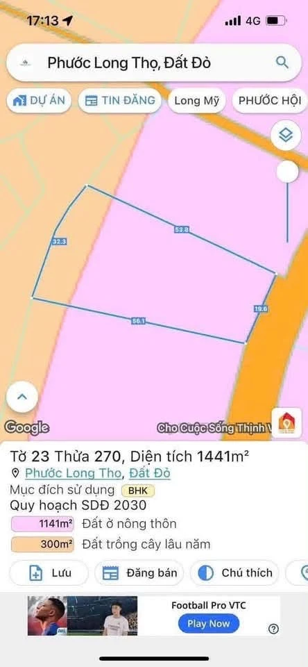 Bán đất mặt tiền Phạm Hùng 1441m2 Bà Rịa - Vũng Tàu - Ảnh thu nhỏ 4