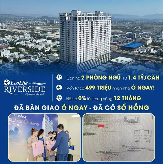 Bán căn hộ 2PN, 62m², 1,4 tỷ, Eco Life Quy Nhơn - Ảnh 1