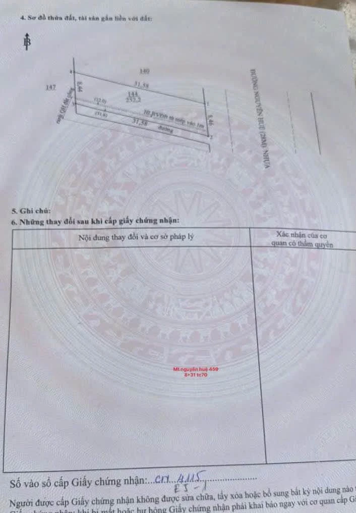 Bán nhà mặt tiền Nguyễn Huệ Tân Phú 248m² hơn 2 tỷ - Ảnh thu nhỏ 2