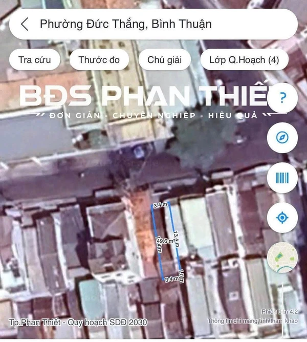 Bán nhà mặt tiền đường Ngư Ông 49.3m2, Phan Thiết 2 tỷ