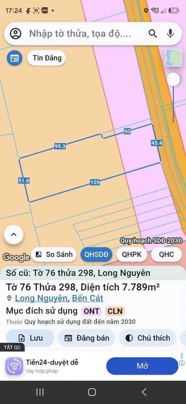 Bán đất Long Nguyên 7.800m2 thổ cư 200m2 - 8 tỷ