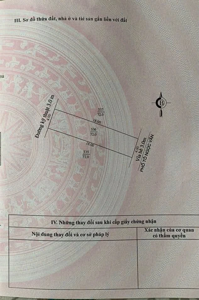 Bán đất phố Tô Ngọc Vân 72m2 giá 5.2 tỷ Tân Phú - Ảnh thu nhỏ 3