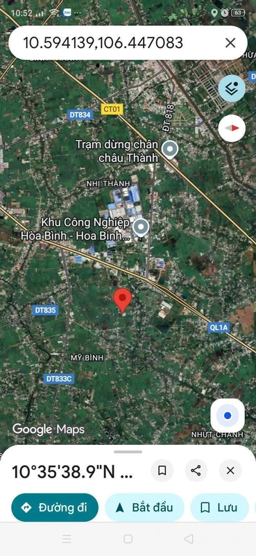 Bán nền đất 365m2 mặt tiền đường Tây Ninh