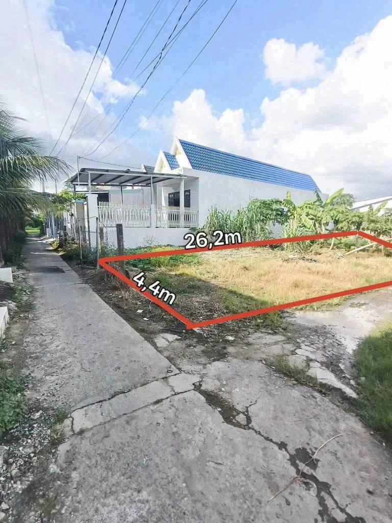 Bán đất thổ cư 4,4x26,2m hẻm 833 Nhơn Thạnh Trung, Phường Tân An, Tây Ninh giá 750 triệu - Ảnh 1