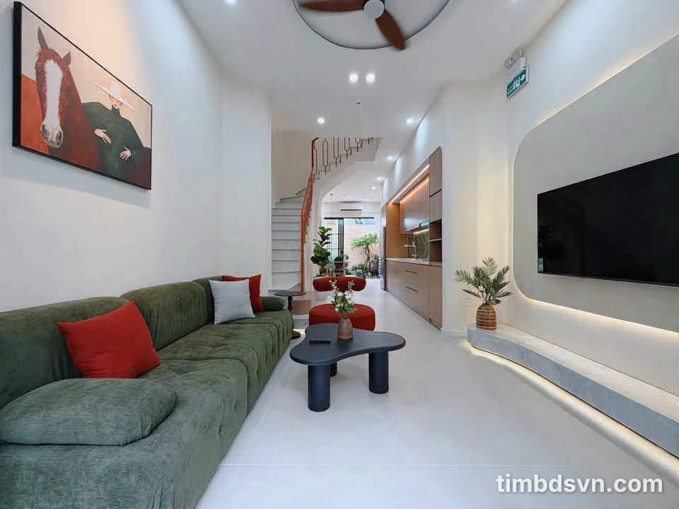 Nhà bán 3 tầng 3 phòng ngủ 56m2 Bắc Đẩu, gần biển - Ảnh thu nhỏ 2