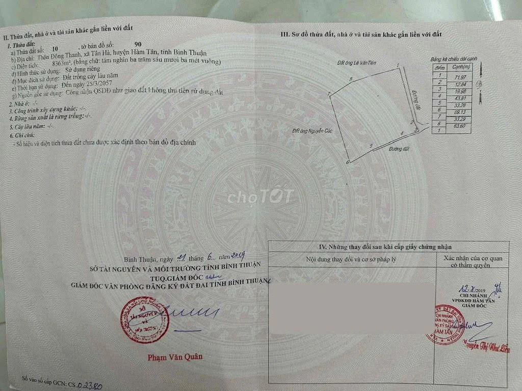 Bán đất 2 mặt tiền Tân Xuân 1.2 mẫu giá 900 triệu - Ảnh thu nhỏ 2