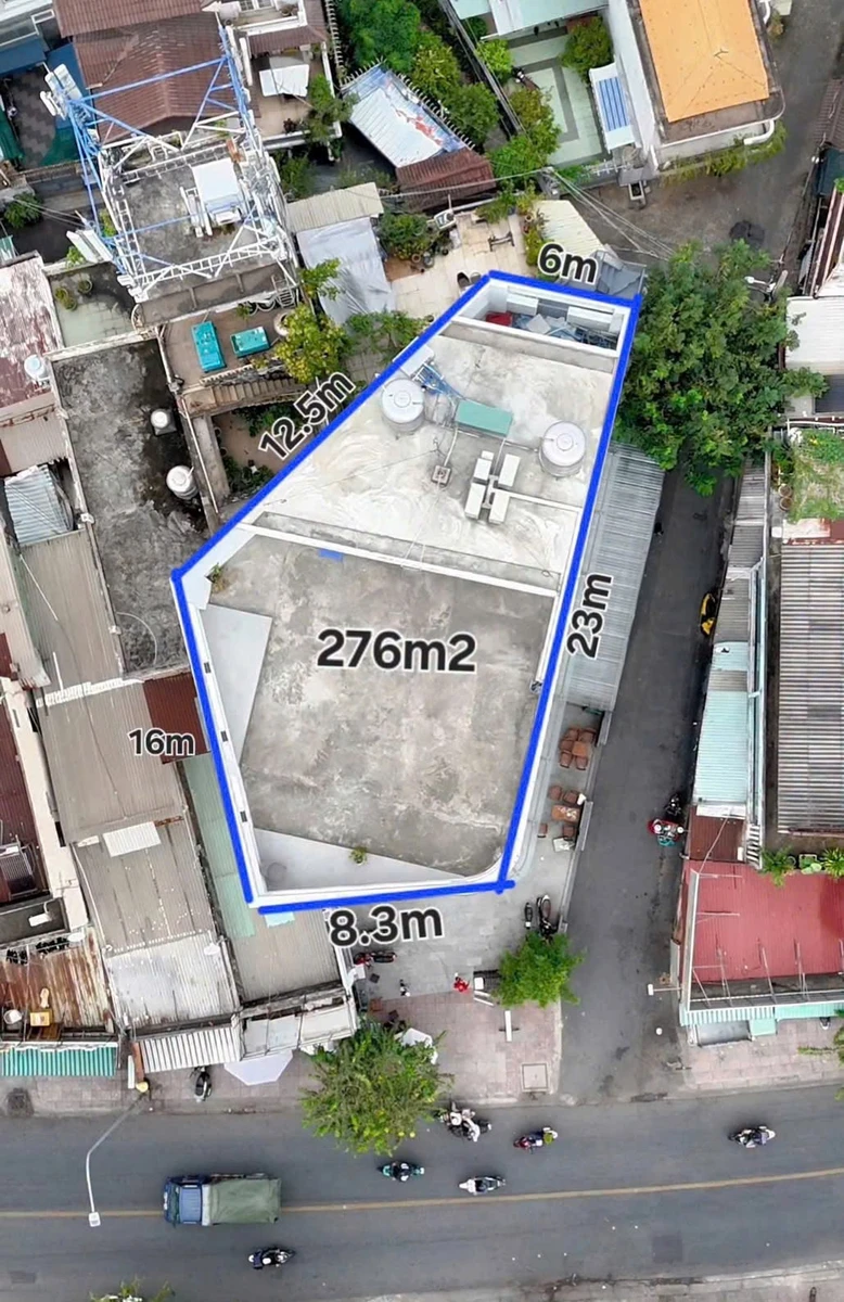 Bán tòa nhà văn phòng góc 2 mặt tiền 276,5m² Nơ Trang Long - Ảnh thu nhỏ 3