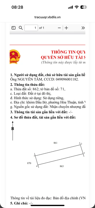 Mình chính chủ muốn để lại miếng đất SHR, 5*25, thổ cư toàn bộ, đất ở tại đô thị - Ảnh thu nhỏ 3