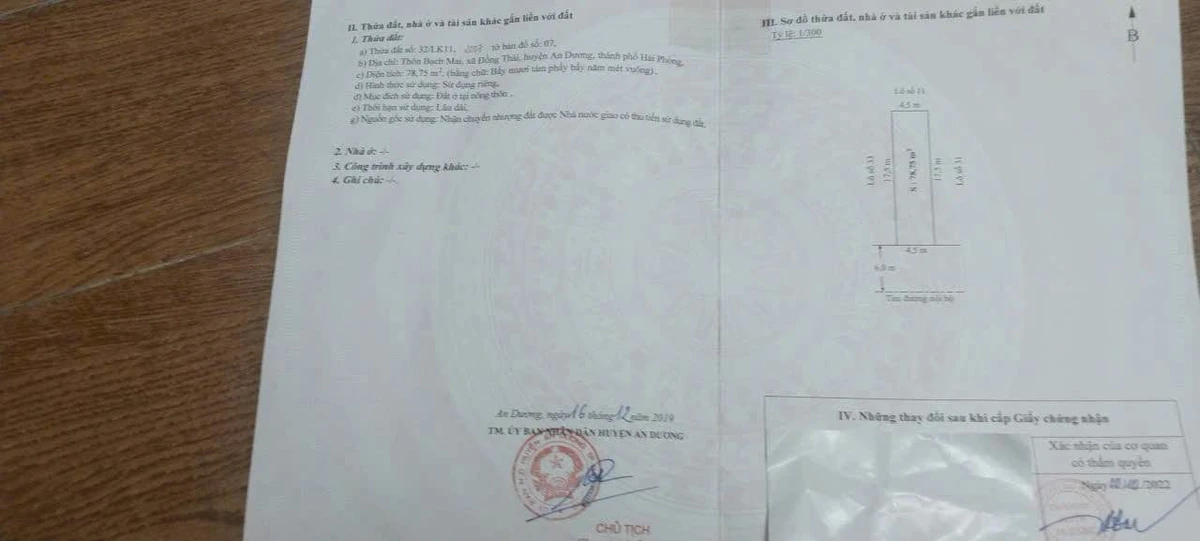 Bán lô đất 78,75m² Tuyến 2 Bạch Mai, An Hải, Hải Phòng - Ảnh thu nhỏ 4