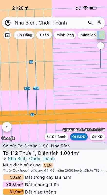 Bán đất sào thổ cư 200m2 tại Nha Bích, Khánh Hòa - Ảnh thu nhỏ 4