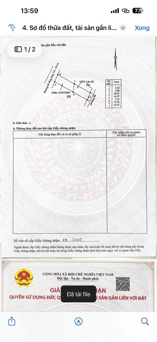 Bán đất mặt tiền Bầu Dài, Nhà Bè, 129m2, 770 triệu - Ảnh thu nhỏ 3