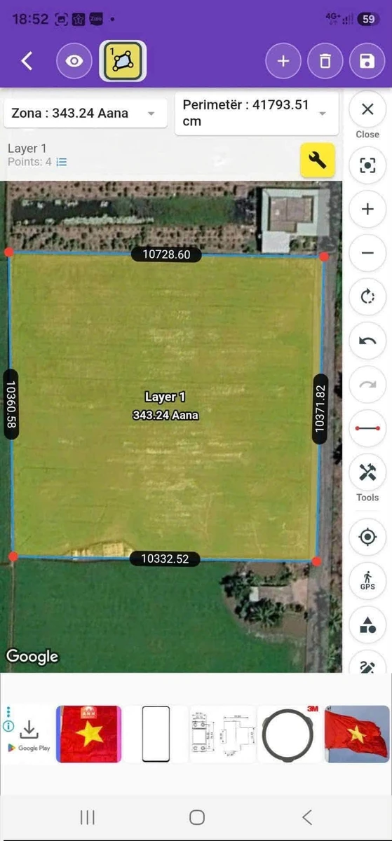 Bán đất lúa 10.000 m² (1 mẫu) ở Mỹ Lạc, Long An - Ảnh thu nhỏ 3