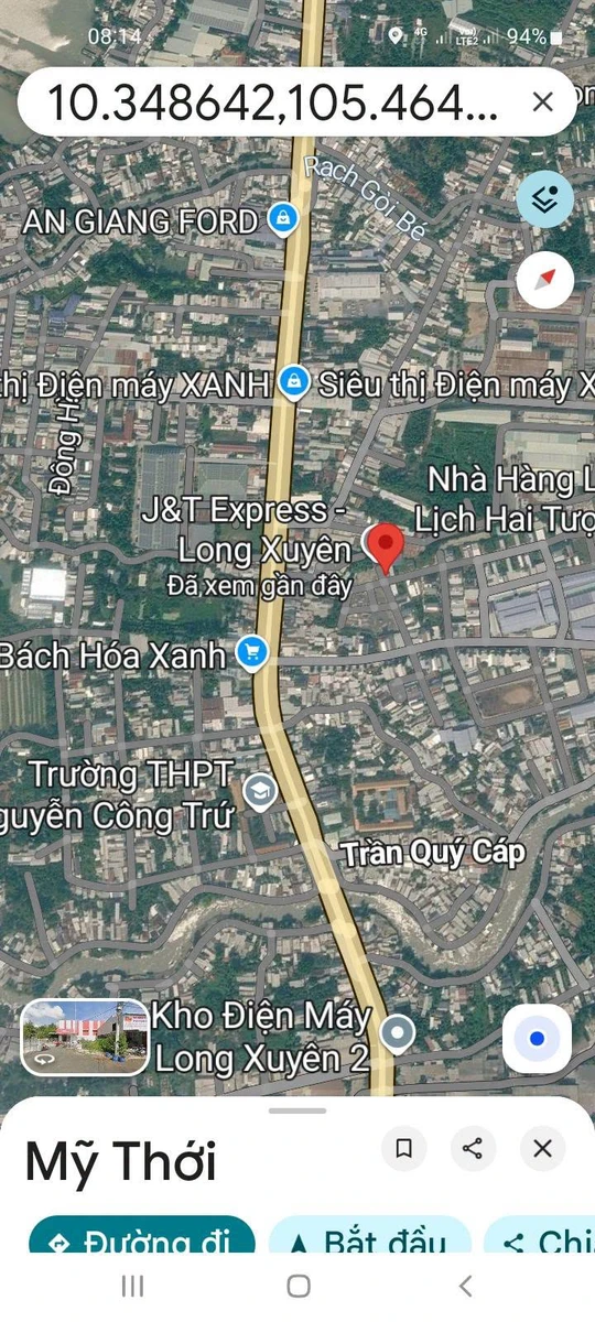 Bán đất nền 117,5m2 full thổ cư khu Cái Sao, Mỹ Thới, Long Xuyên, An Giang - Ảnh 1