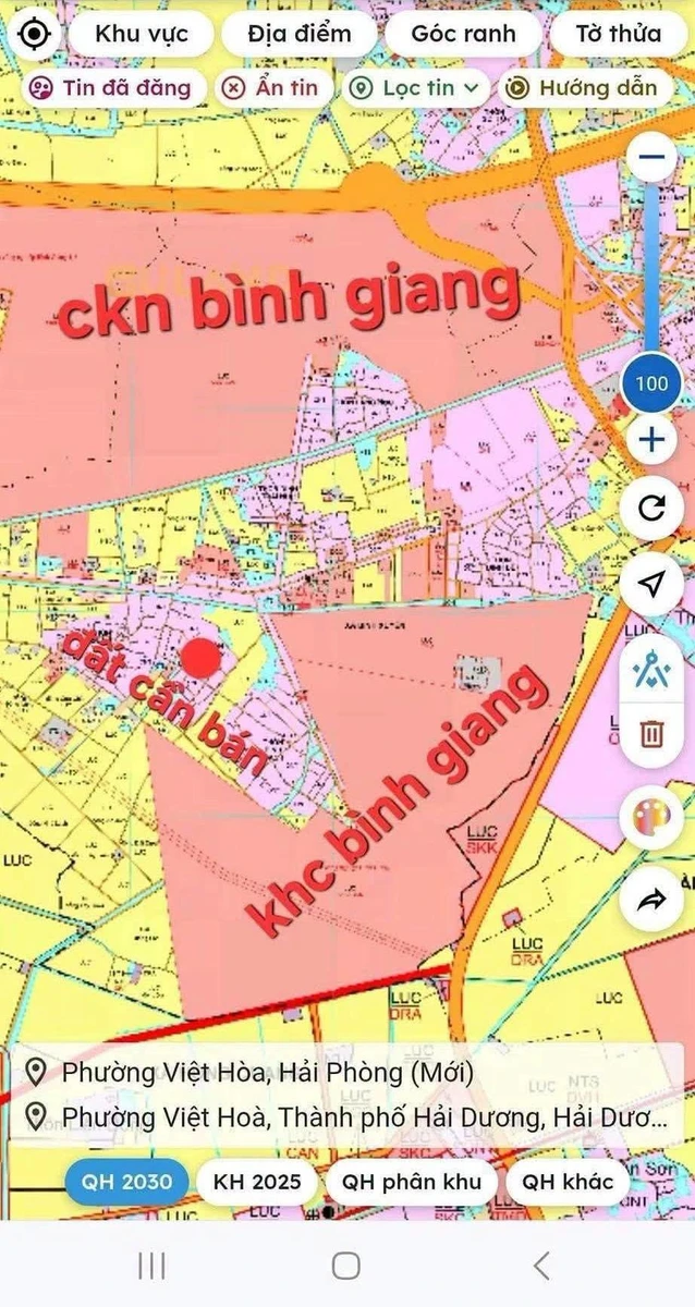 Bán đất 63m² mặt tiền 5m Bình Xuyên, Bắc Giang, 700 triệu - Ảnh thu nhỏ 3