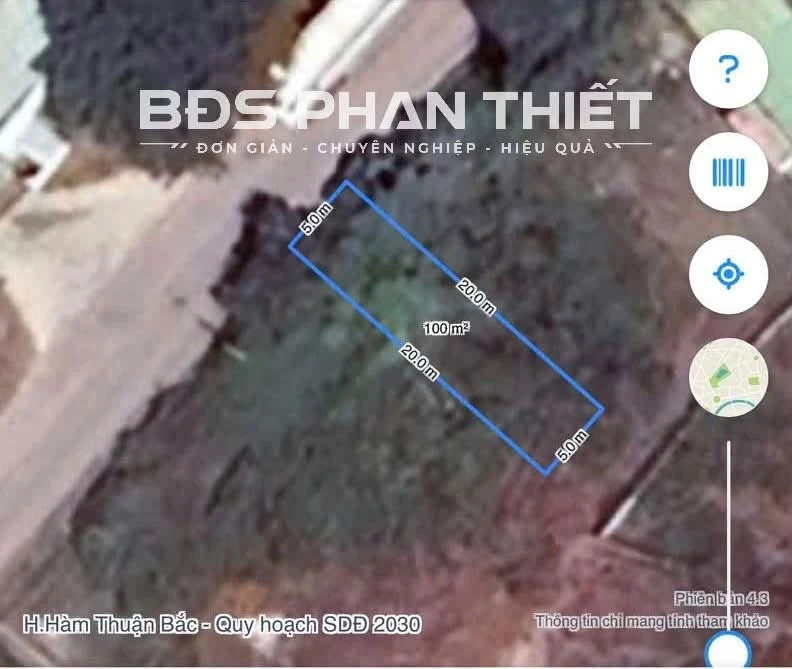 Bán đất 100m² mặt tiền Phan Thiết, 1 tỷ 330 triệu - Ảnh thu nhỏ 2