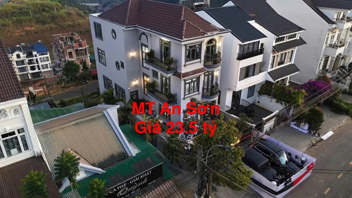 Bán villa cao cấp 2 mặt tiền An Sơn Đà Lạt 184m² 6PN 23.5 tỷ - Ảnh 1