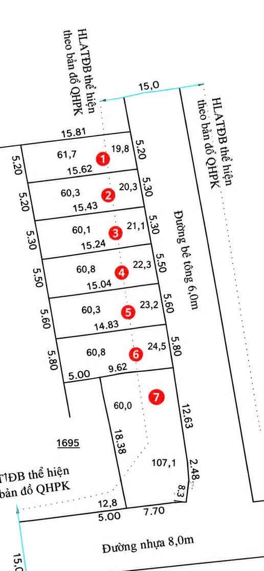 Bán 6 lô đất Mỹ Phước 3 mỗi lô 82m² giá 1,1 tỷ - Ảnh thu nhỏ 3