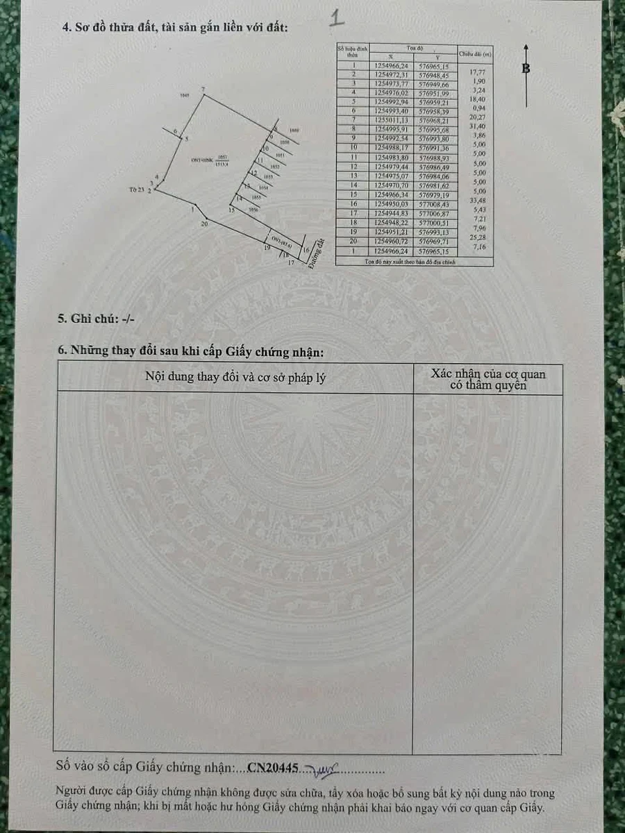 Đất xã Dương Minh Châu 1513m2 giá 680 triệu - Ảnh thu nhỏ 4