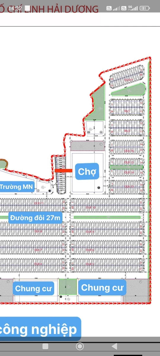 Bán đất 78,7m2 hai mặt tiền chợ KDT Thành Đông Hải Phòng - Ảnh 1