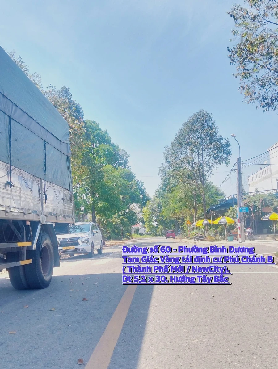 Bán đất 156m2 Đường số 60 Tam Giác Vàng Bình Dương 3,7 tỷ - Ảnh thu nhỏ 2