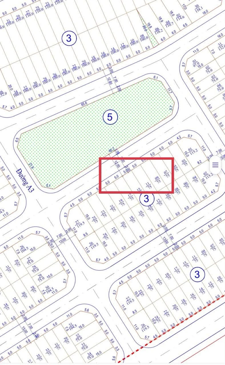 Bán lô đất 75m² đối công viên VCN Phước Long, 6,5 tỷ - Ảnh thu nhỏ 3