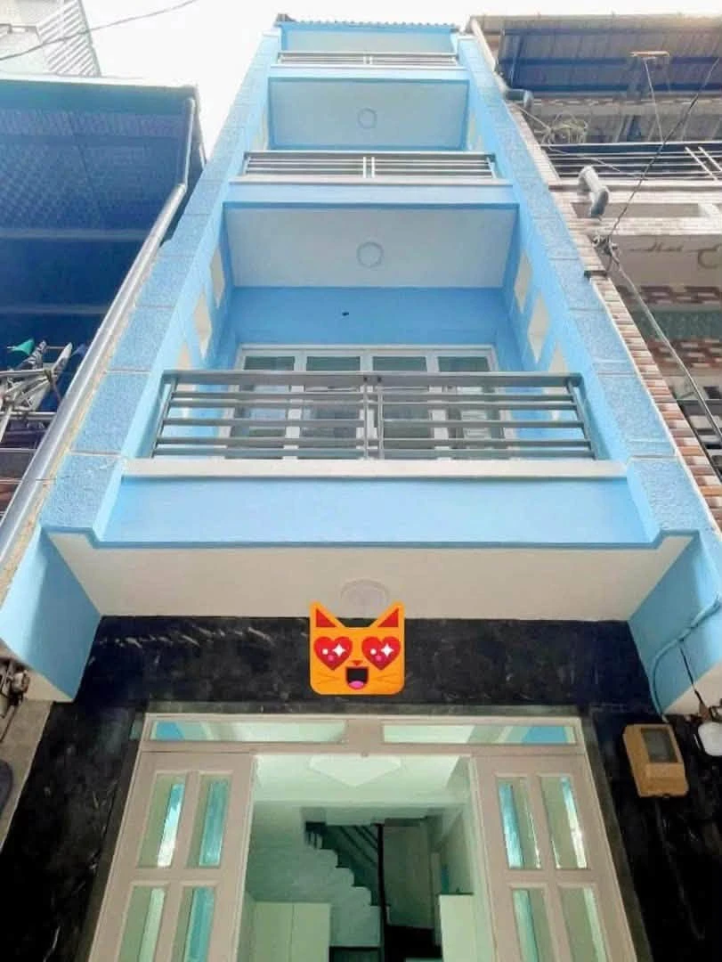Nhà thuê 1 trệt 3 lầu 24m² Quận 4 - 12.5 triệu/tháng - Ảnh 1