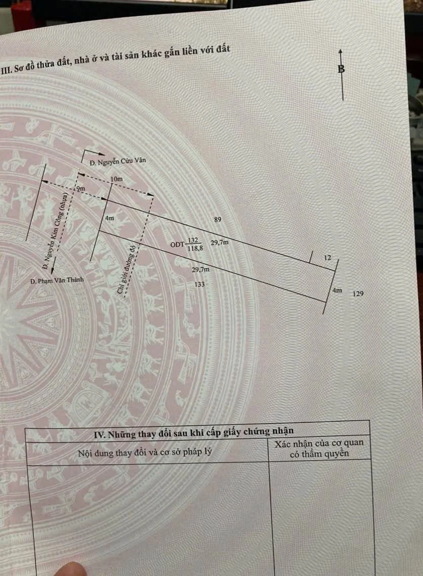 Bán đất thổ cư mặt tiền đường Nguyễn Kim Công, 118,8m2, giá 1,6 tỷ, Tân An - Ảnh thu nhỏ 3