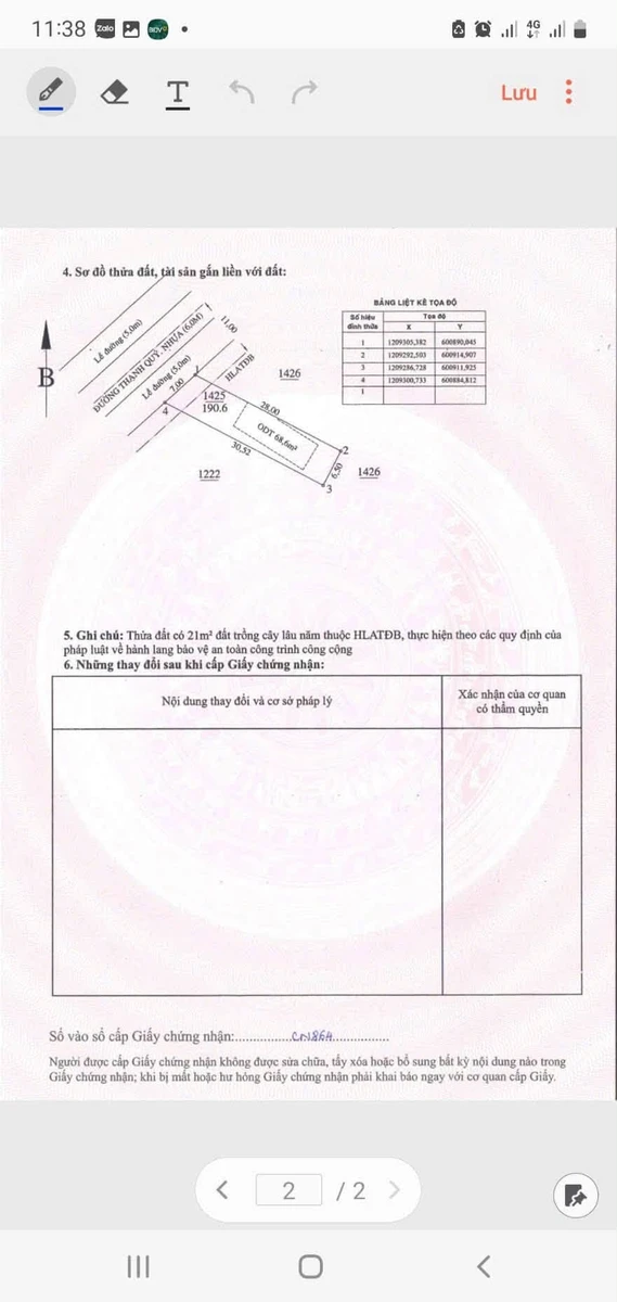 Bán đất mặt tiền Thạnh Quý 68m² hơn 4 tỷ - Ảnh thu nhỏ 2