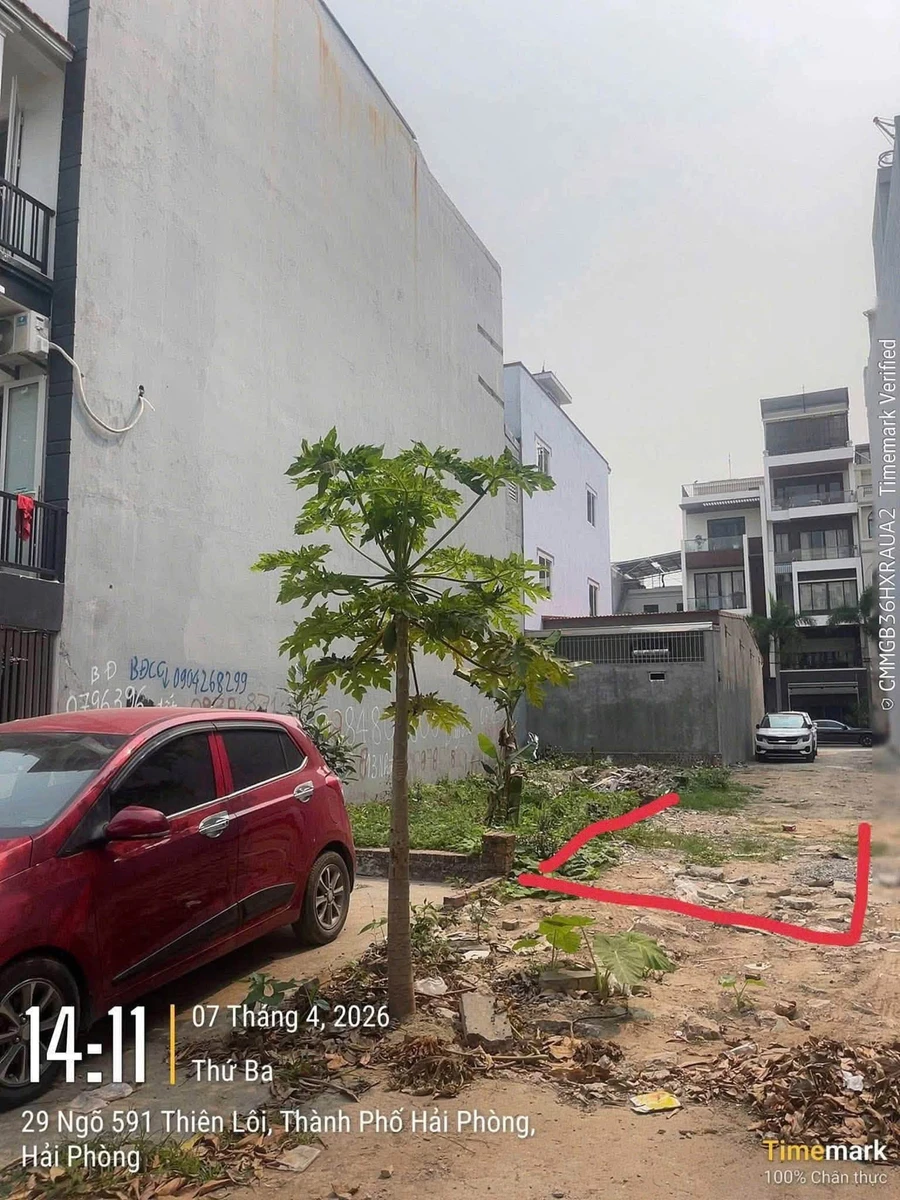 Bán lô đất mặt đường Vĩnh Niệm 100m², 11,5 tỷ - Ảnh 1