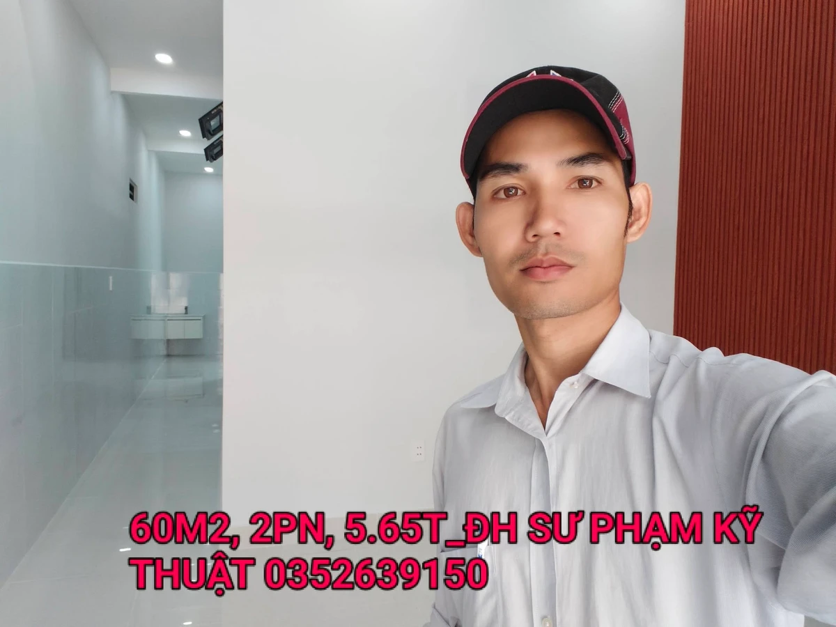 Cho thuê căn hộ 60m2, 2PN gần ĐH Sư Phạm Kỹ Thuật, 5.65 triệu/tháng - Ảnh 1