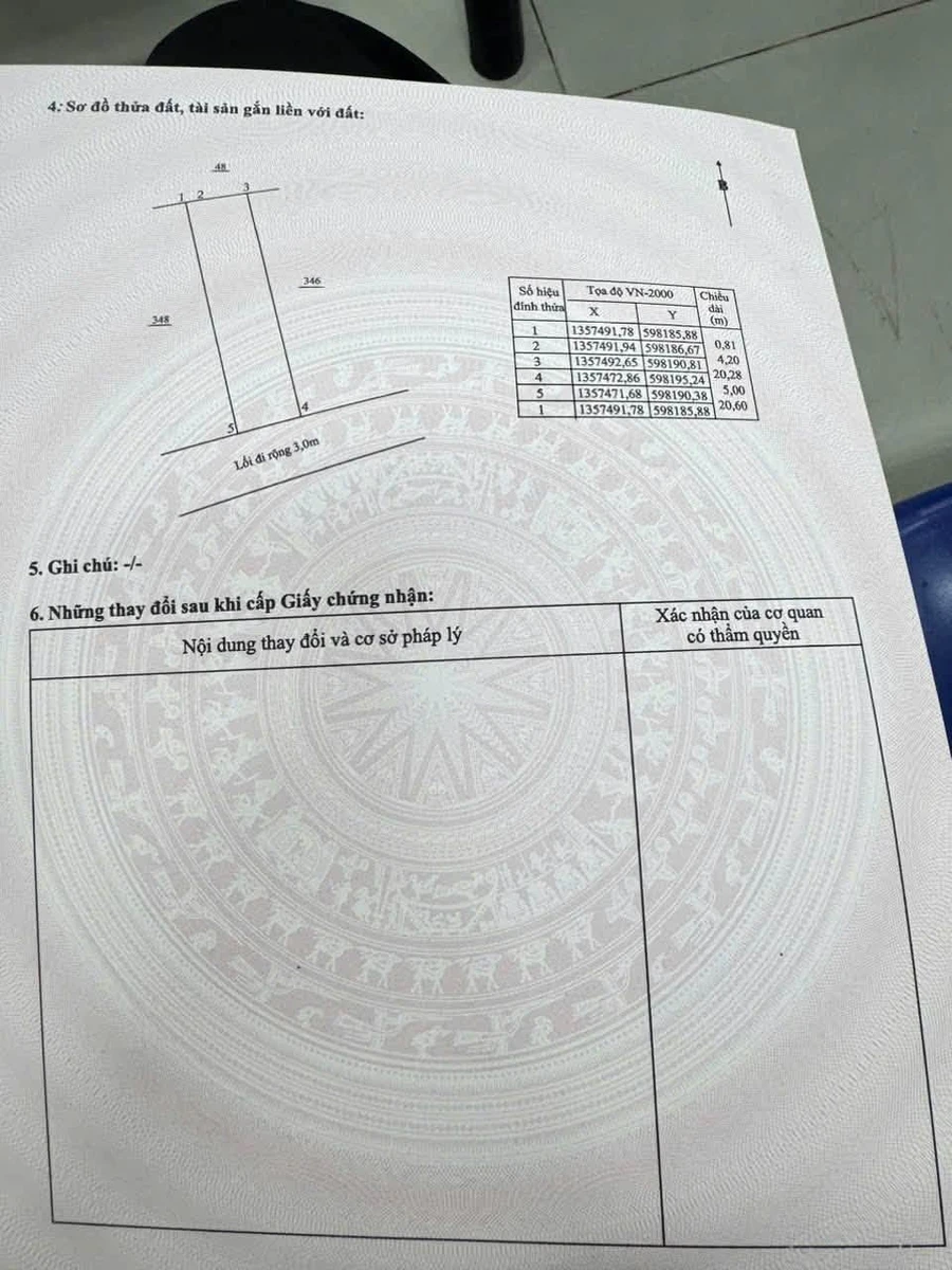 Bán lô đất 102,3 m2 Vĩnh Phương, Nha Trang 1 tỷ 380 triệu - Ảnh thu nhỏ 5