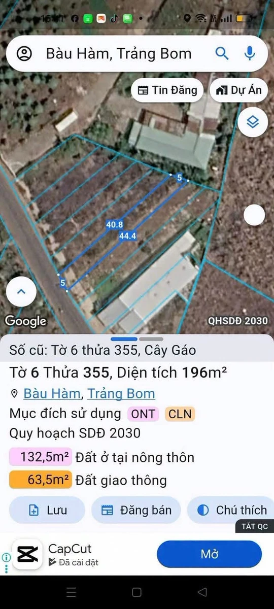Bán đất liền kề Cây Gáo 200m² – 750 triệu, Nhà Bè - Ảnh 1