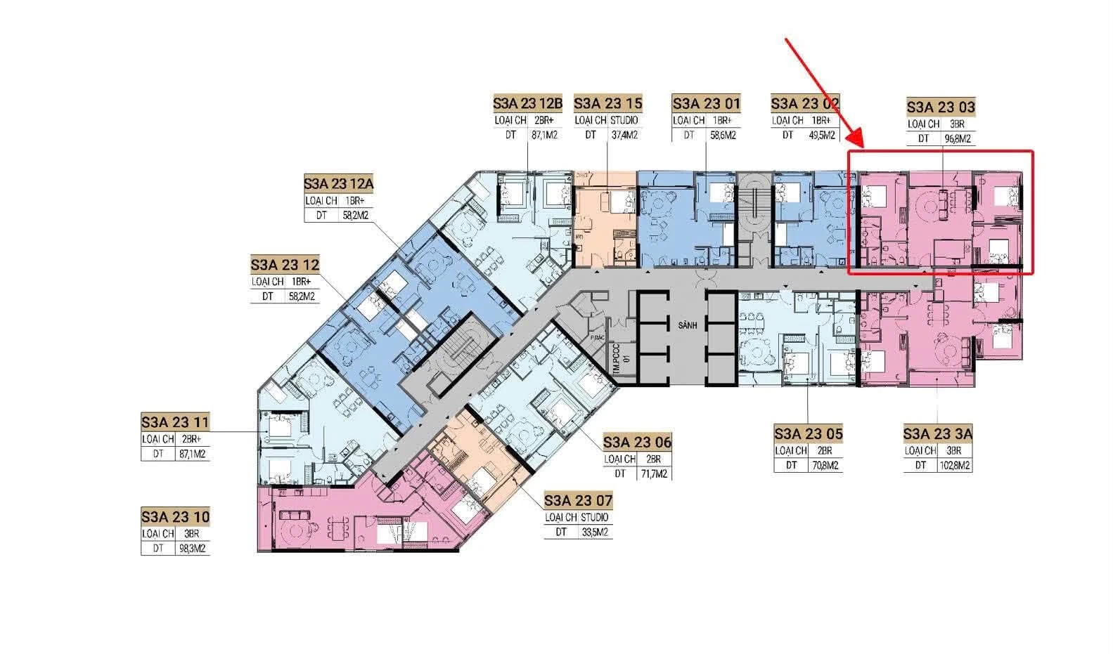 Bán căn hộ góc 3PN 96.8m2 view sông Hàn và biển Mỹ Khê, Đà Nẵng, giá 7,9 tỷ - Ảnh 1