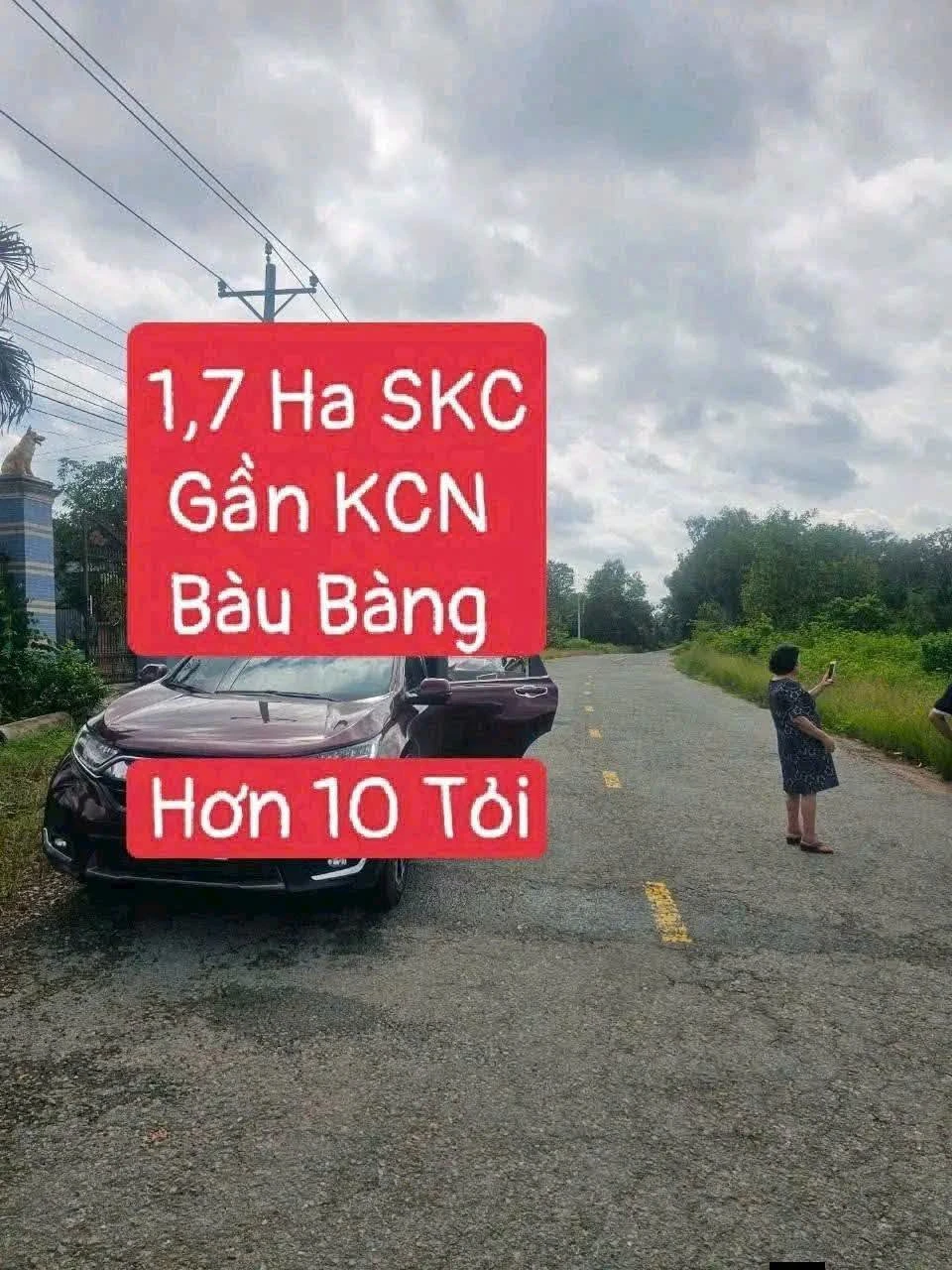 Bán đất 16.379 m² mặt tiền 70 m, SKC gần KCN Bàu Bàng Bình Dương - Ảnh 1